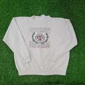 Vintage University-of John-Morrell Sweatshirt L/XL 27x25 USA
